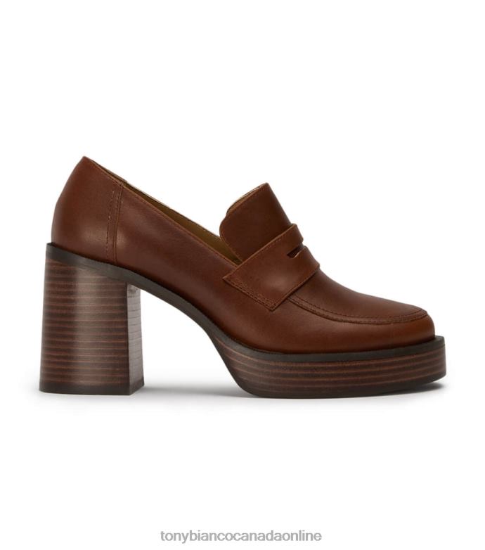 Heeled Loafers| Tony Bianco Women Taranto Casual Shoes H0FJ365 Cognac