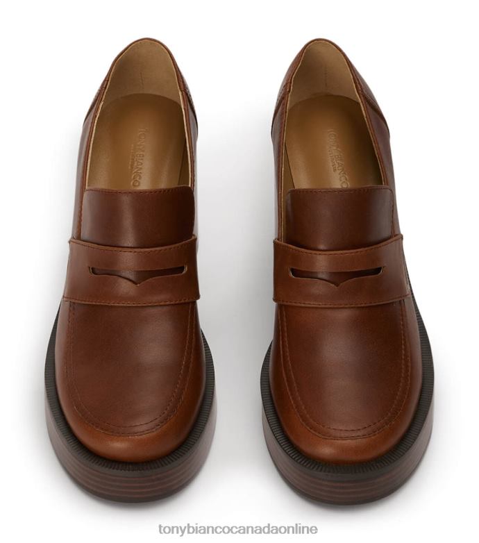 Heeled Loafers| Tony Bianco Women Taranto Casual Shoes H0FJ365 Cognac
