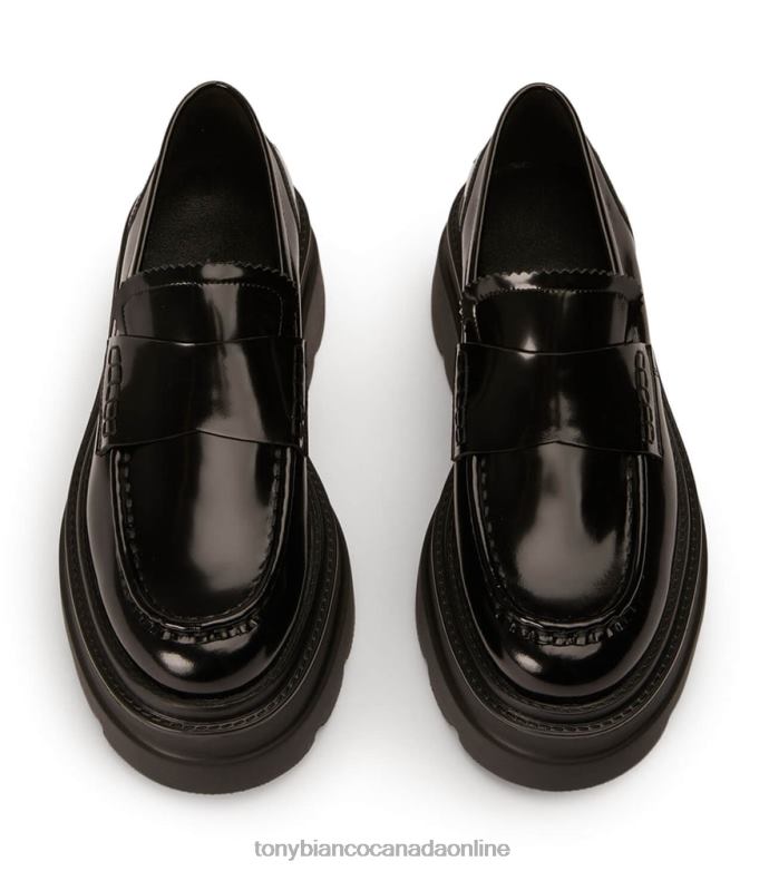 Heeled Loafers| Tony Bianco Women Zomp Casual Shoes H0FJ363 Black Hi Shine