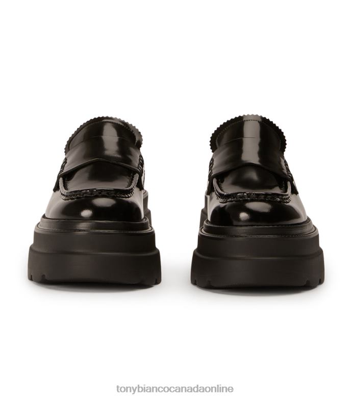 Heeled Loafers| Tony Bianco Women Zomp Casual Shoes H0FJ363 Black Hi Shine