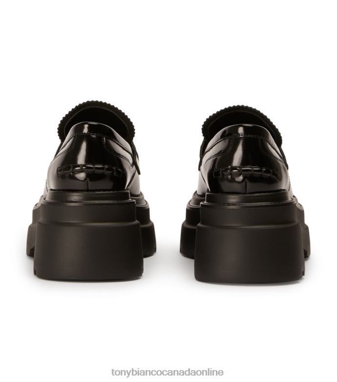 Heeled Loafers| Tony Bianco Women Zomp Casual Shoes H0FJ363 Black Hi Shine
