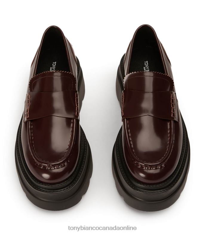 Heeled Loafers| Tony Bianco Women Zomp Casual Shoes H0FJ364 Vino Hi Shine