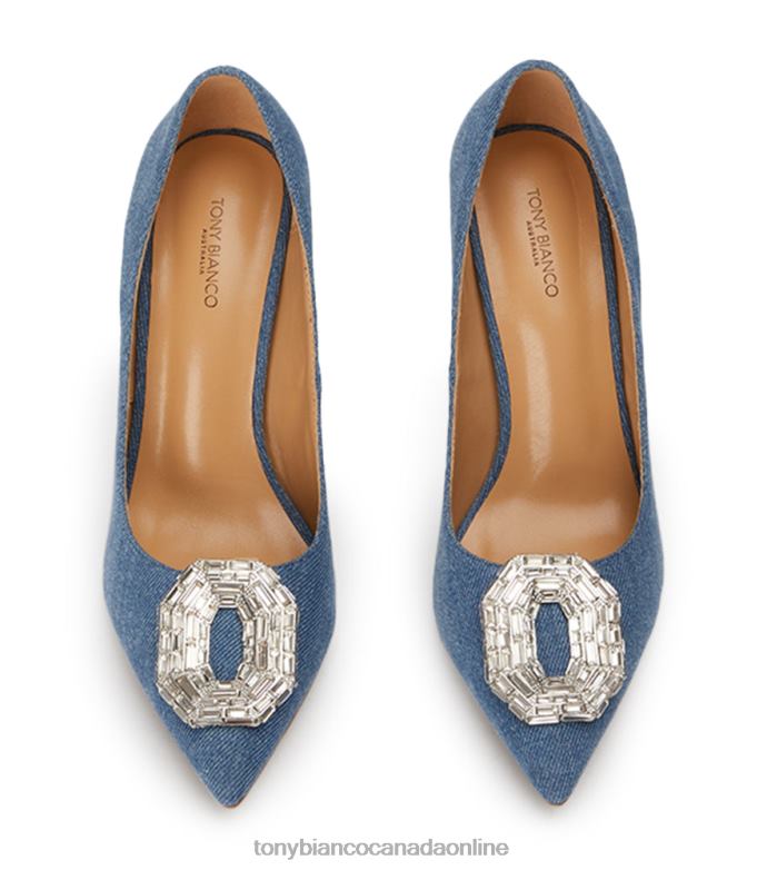 Bling Heels| Tony Bianco Women Alison Heels H0FJ295 Washed Denim