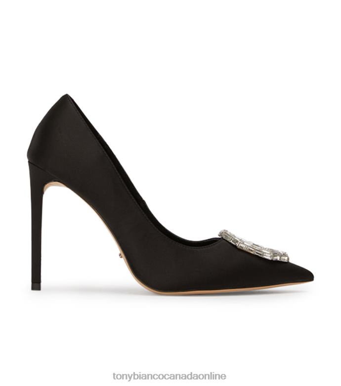 Bling Heels| Tony Bianco Women Alison Heels H0FJ298 Black Satin