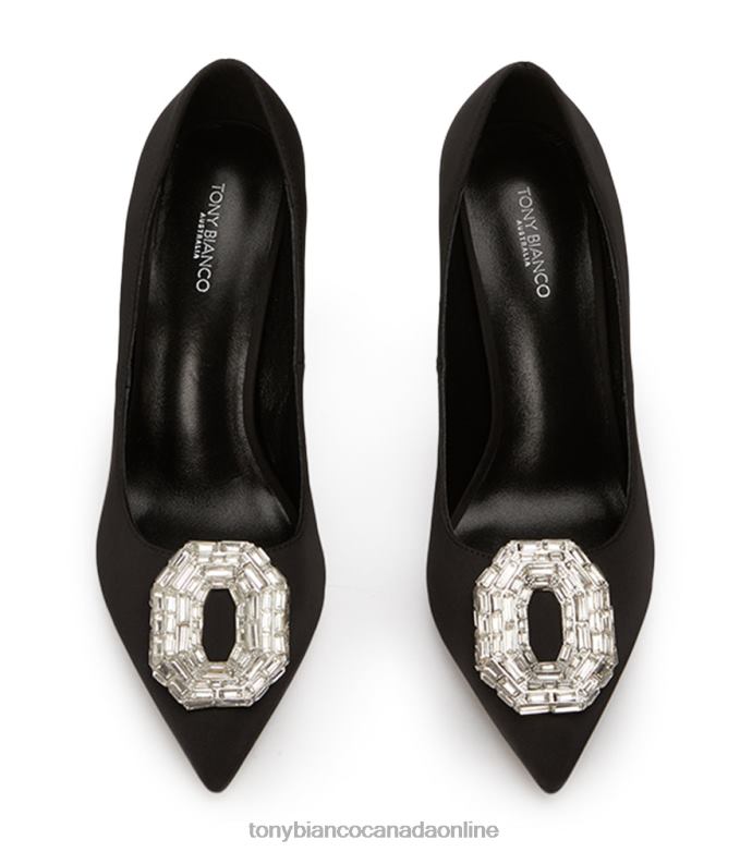 Bling Heels| Tony Bianco Women Alison Heels H0FJ298 Black Satin