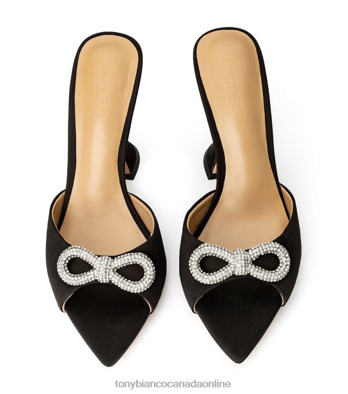 Bling Heels| Tony Bianco Women Montana Heels H0FJ304 Black Satin