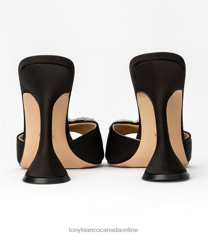 Bling Heels| Tony Bianco Women Montana Heels H0FJ304 Black Satin