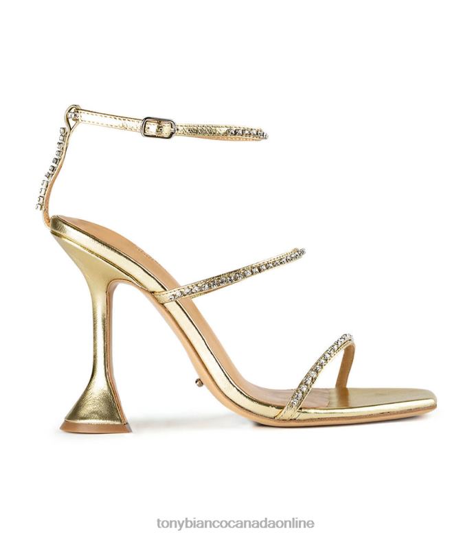 Bling Heels| Tony Bianco Women Shy Heels H0FJ303 Gold Nappa Metallic