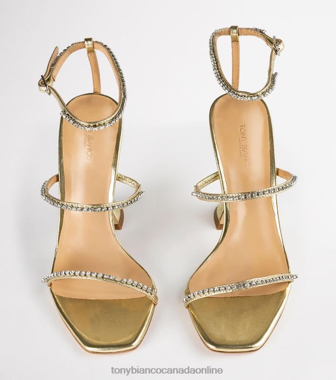 Bling Heels| Tony Bianco Women Shy Heels H0FJ303 Gold Nappa Metallic