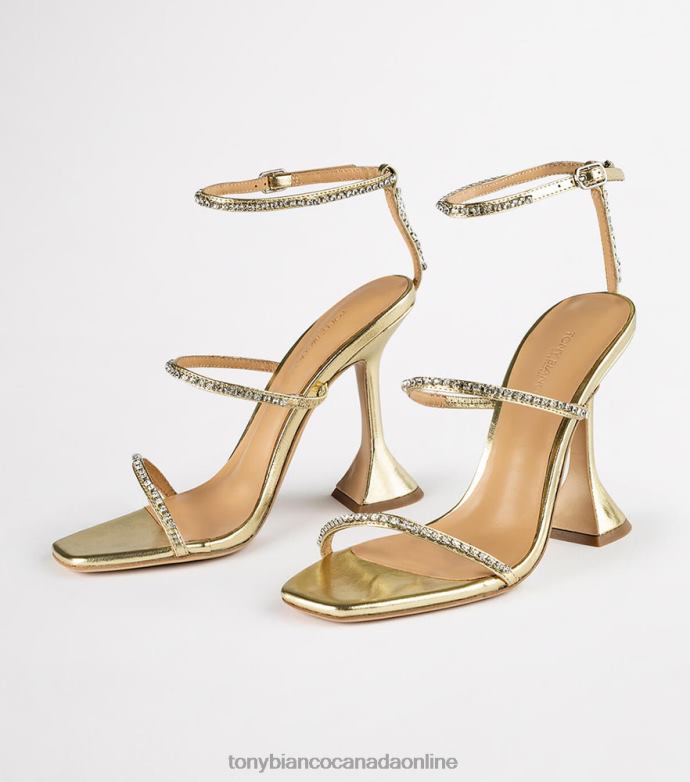 Bling Heels| Tony Bianco Women Shy Heels H0FJ303 Gold Nappa Metallic