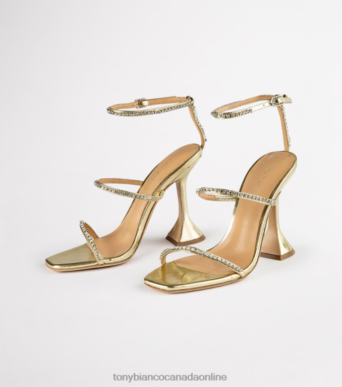 Bling Heels| Tony Bianco Women Skye Heels H0FJ312 Gold Nappa Metallic