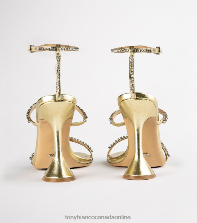 Bling Heels| Tony Bianco Women Skye Heels H0FJ312 Gold Nappa Metallic