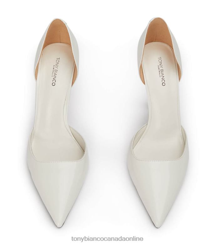 Court Shoes| Tony Bianco Women Gala Heels H0FJ322 White Hi Shine