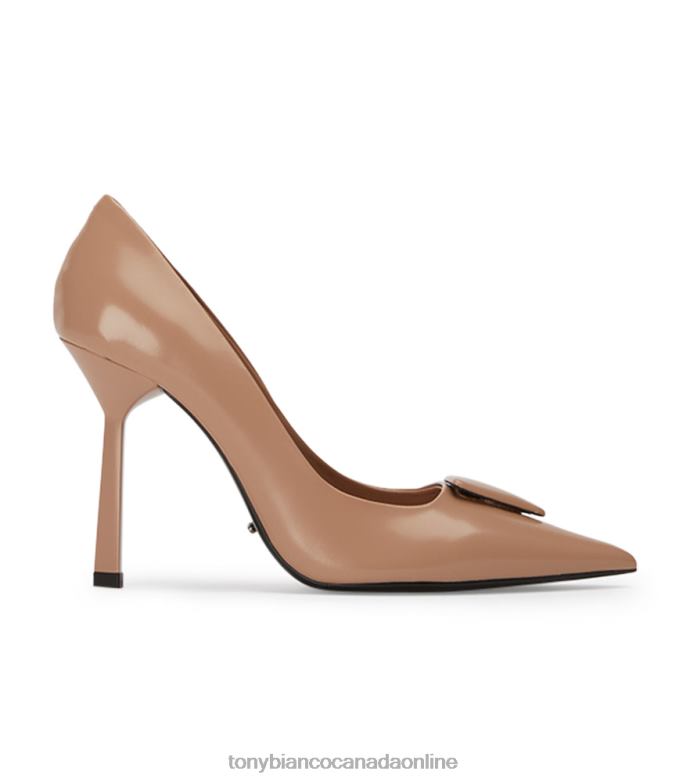Court Shoes| Tony Bianco Women Gema Heels H0FJ323 Latte Hi Shine