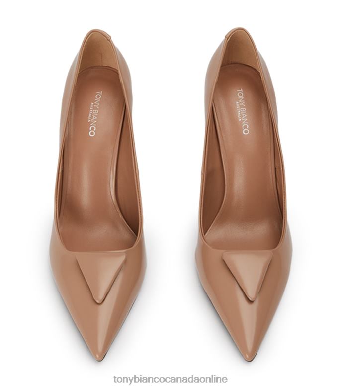 Court Shoes| Tony Bianco Women Gema Heels H0FJ323 Latte Hi Shine