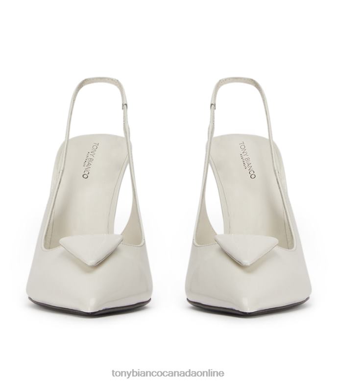 Court Shoes| Tony Bianco Women Ginger Heels H0FJ332 White Hi Shine