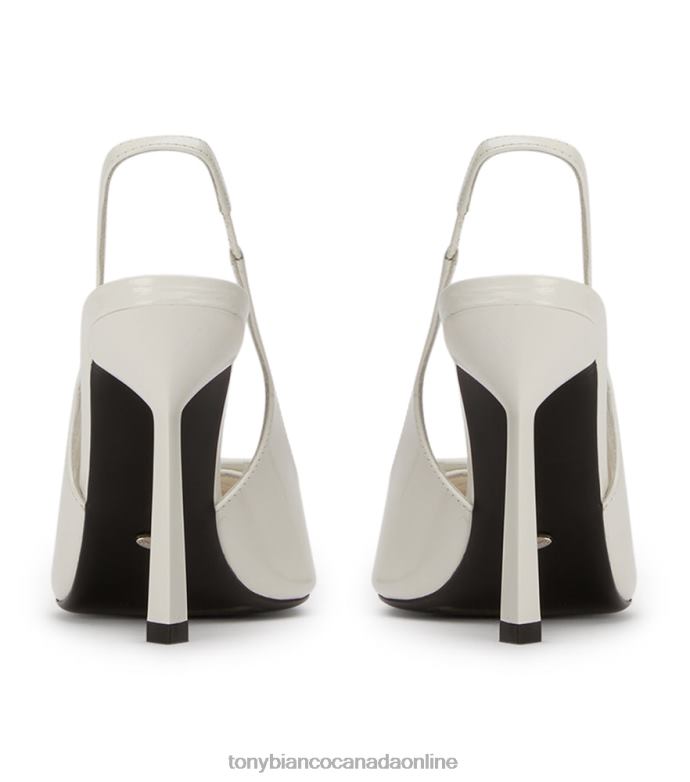 Court Shoes| Tony Bianco Women Ginger Heels H0FJ332 White Hi Shine