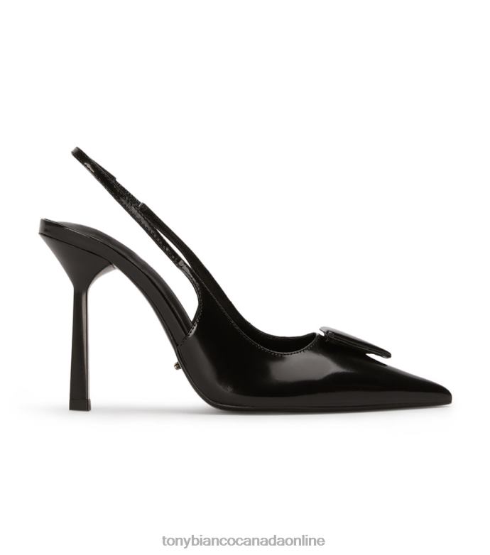 Court Shoes| Tony Bianco Women Ginger Heels H0FJ333 Black Hi Shine