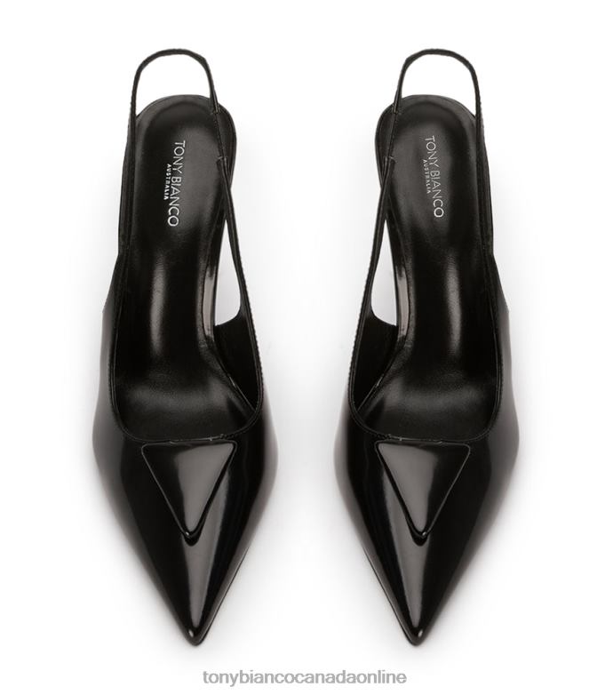 Court Shoes| Tony Bianco Women Ginger Heels H0FJ333 Black Hi Shine