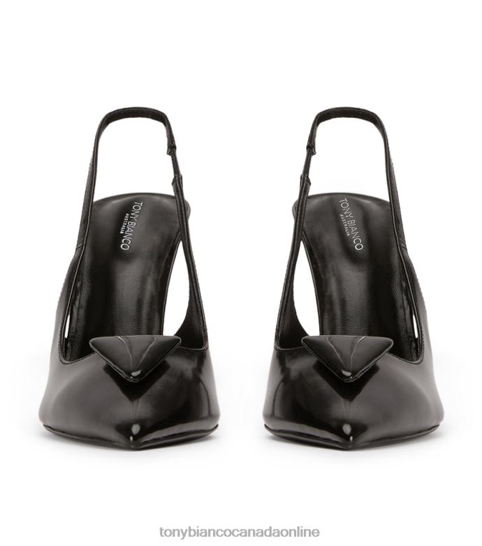 Court Shoes| Tony Bianco Women Ginger Heels H0FJ333 Black Hi Shine