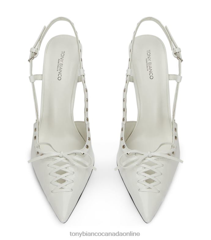 Court Shoes| Tony Bianco Women Graff Heels H0FJ329 White Hi Shine