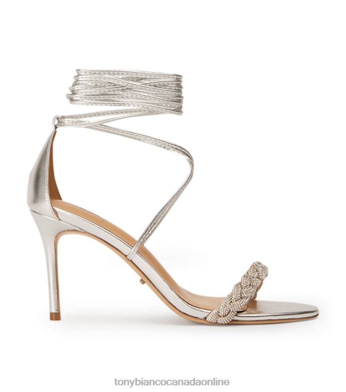 Low Heels| Tony Bianco Women Henley Heels H0FJ275 Silver Nappa Metallic