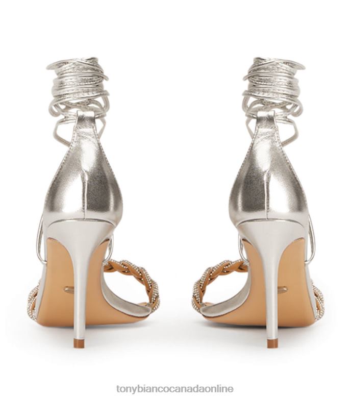 Low Heels| Tony Bianco Women Henley Heels H0FJ275 Silver Nappa Metallic