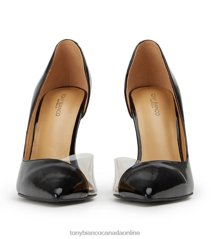 Stiletto Heels| Tony Bianco Women Adore Heels H0FJ202 Black Patent/Clear Vinylite