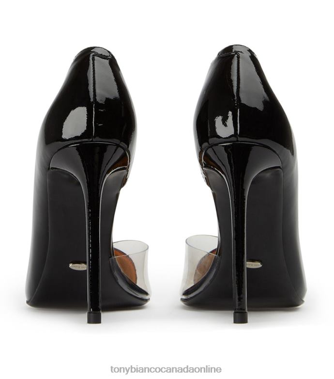 Stiletto Heels| Tony Bianco Women Adore Heels H0FJ202 Black Patent/Clear Vinylite