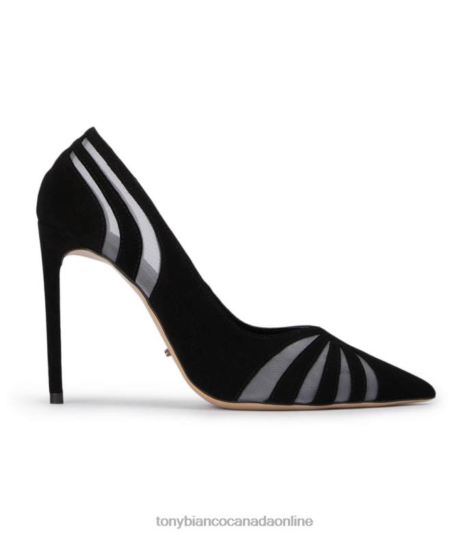Stiletto Heels| Tony Bianco Women Arrow Heels H0FJ73 Black Suede