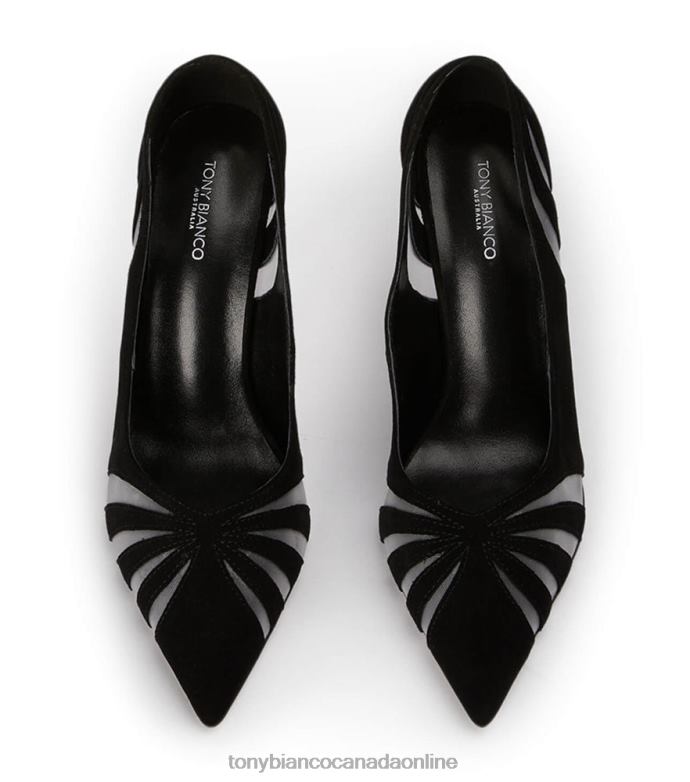 Stiletto Heels| Tony Bianco Women Arrow Heels H0FJ73 Black Suede