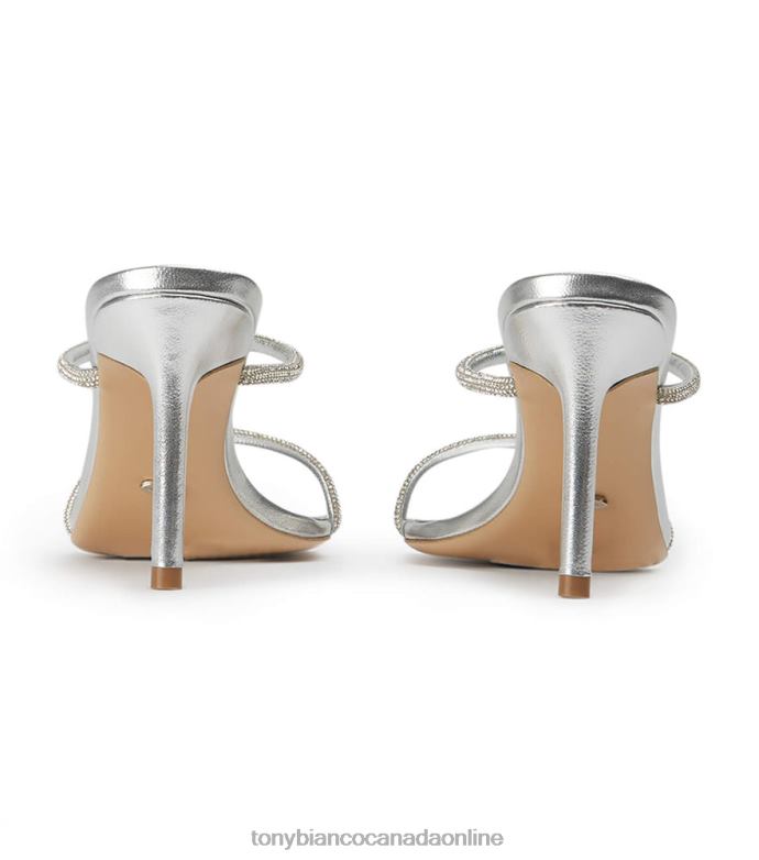 Stiletto Heels| Tony Bianco Women Chase Heels H0FJ159 Silver Nappa Metallic