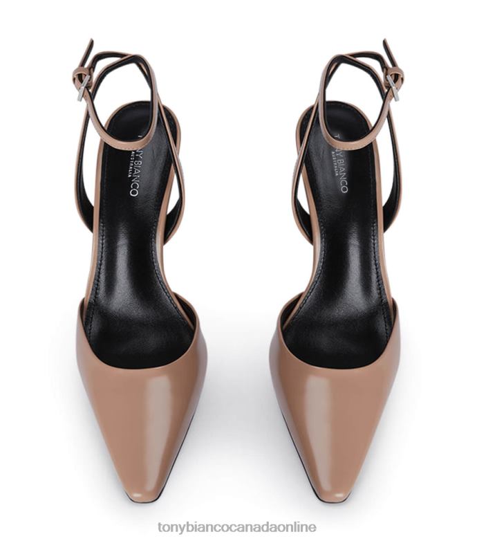 Stiletto Heels| Tony Bianco Women Eden Heels H0FJ42 Latte Hi Shine