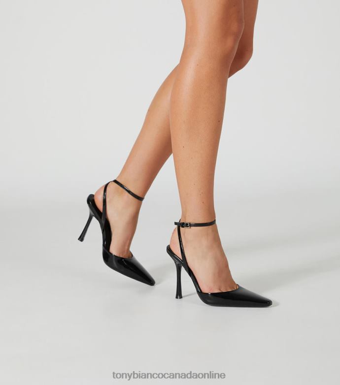 Stiletto Heels| Tony Bianco Women Eden Heels H0FJ43 Black Hi Shine