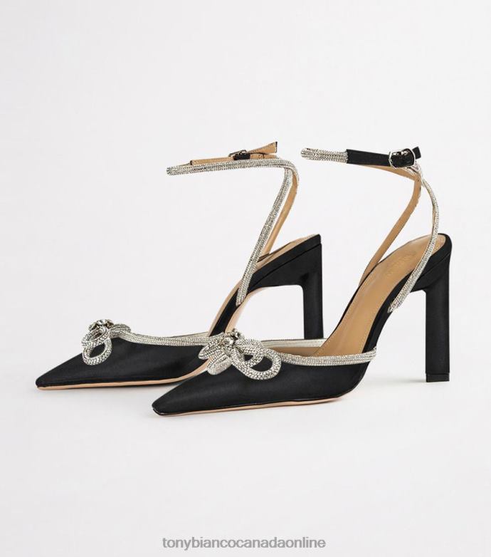 Stiletto Heels| Tony Bianco Women Elsie Heels H0FJ64 Black Satin