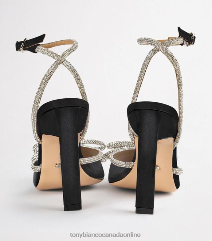 Stiletto Heels| Tony Bianco Women Elsie Heels H0FJ64 Black Satin