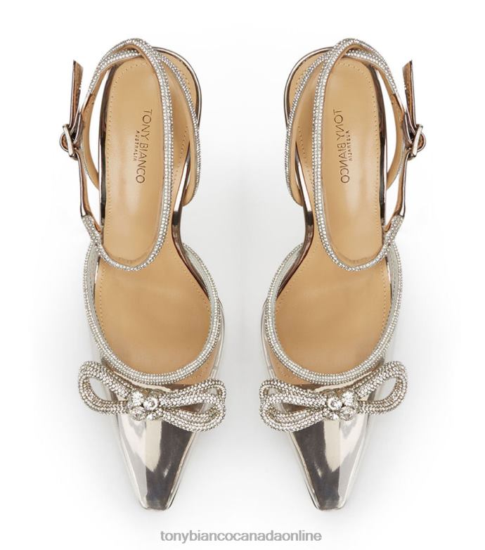 Stiletto Heels| Tony Bianco Women Eros Heels H0FJ172 Clear Vinylite/Gunmetal Shine