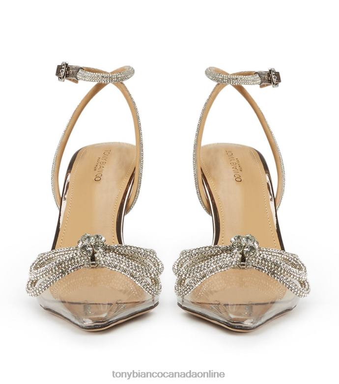 Stiletto Heels| Tony Bianco Women Eros Heels H0FJ172 Clear Vinylite/Gunmetal Shine