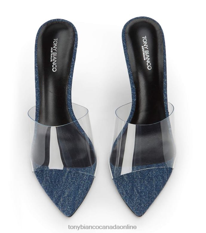 Stiletto Heels| Tony Bianco Women Mylo Heels H0FJ88 Clear Vinylite/Blue Denim