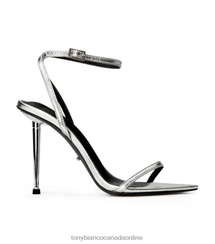 Stiletto Heels| Tony Bianco Women Myra Heels H0FJ63 Silver Nappa Metallic