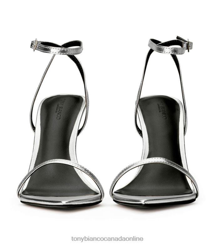 Stiletto Heels| Tony Bianco Women Myra Heels H0FJ63 Silver Nappa Metallic