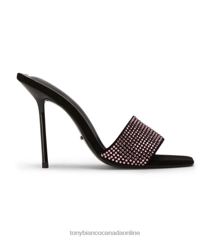Stiletto Heels| Tony Bianco Women Naomi Heels H0FJ143 Pink Crystal/Black Suede