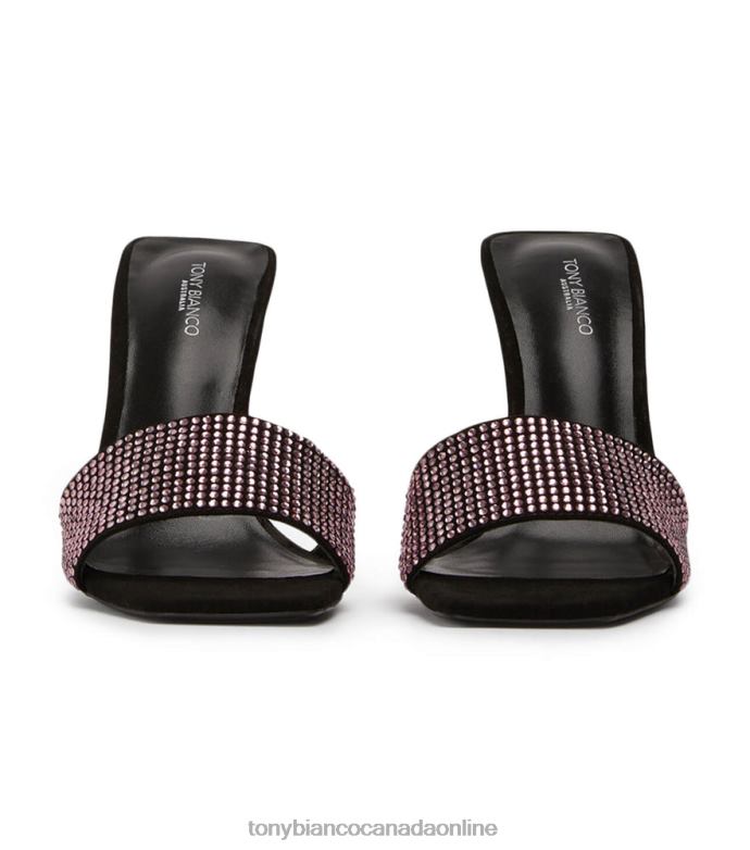 Stiletto Heels| Tony Bianco Women Naomi Heels H0FJ143 Pink Crystal/Black Suede