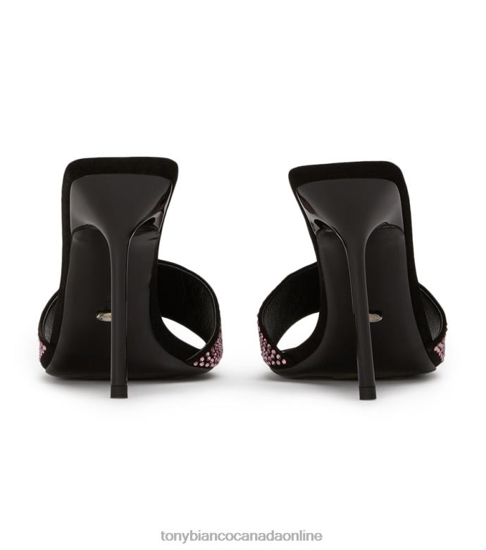 Stiletto Heels| Tony Bianco Women Naomi Heels H0FJ143 Pink Crystal/Black Suede