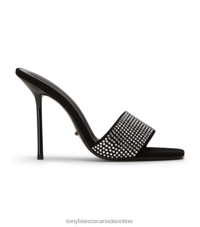 Stiletto Heels| Tony Bianco Women Naomi Heels H0FJ146 Clear Crystal/Black Suede