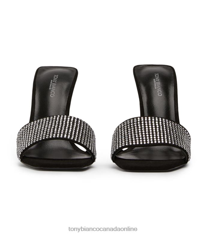 Stiletto Heels| Tony Bianco Women Naomi Heels H0FJ146 Clear Crystal/Black Suede