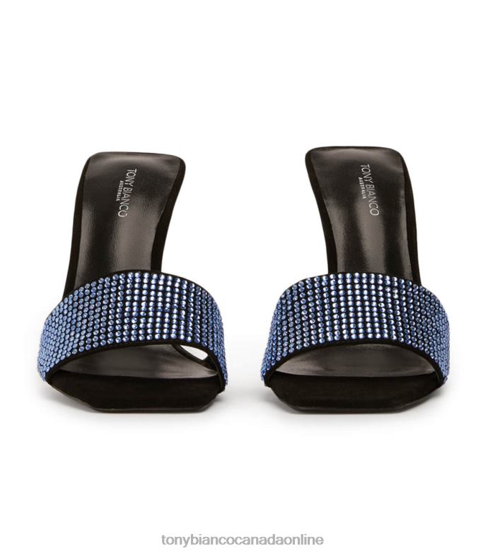 Stiletto Heels| Tony Bianco Women Naomi Heels H0FJ147 Blue Crystal/Black Suede