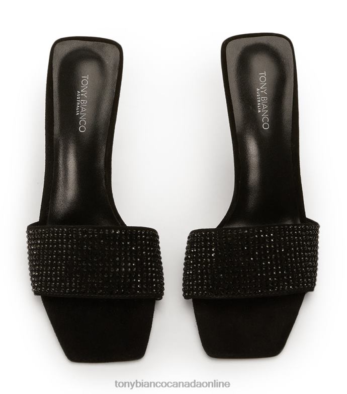 Stiletto Heels| Tony Bianco Women Naomi Heels H0FJ149 Black Crystal/Black Suede