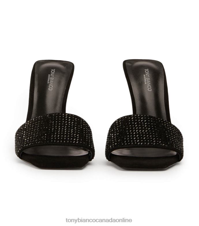 Stiletto Heels| Tony Bianco Women Naomi Heels H0FJ149 Black Crystal/Black Suede