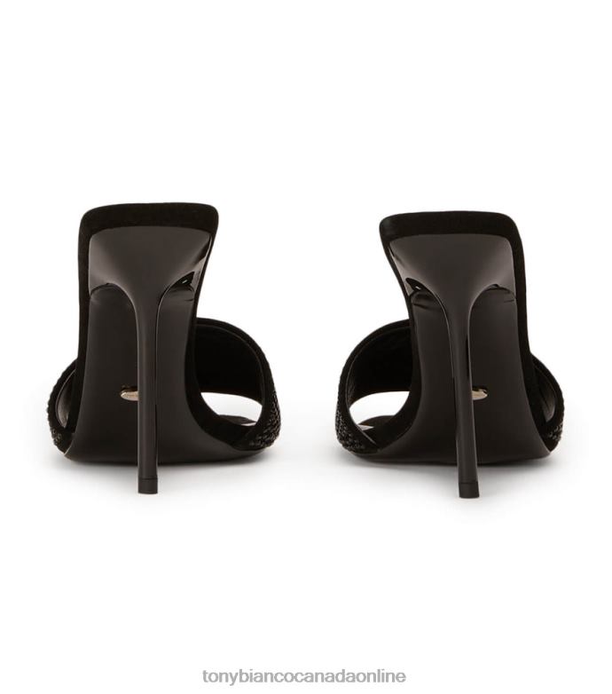 Stiletto Heels| Tony Bianco Women Naomi Heels H0FJ149 Black Crystal/Black Suede